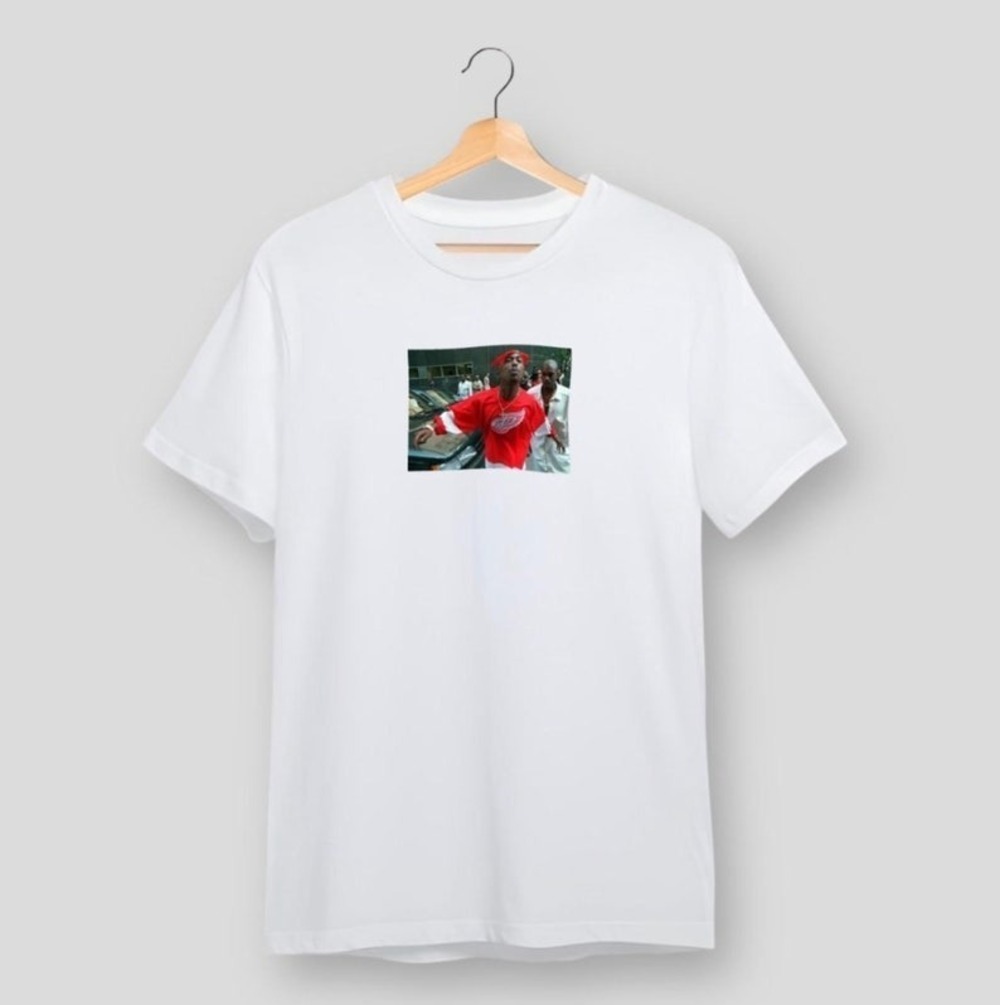 Tupac Spit Hip Hop T-shirt In White. All Sizes Available.